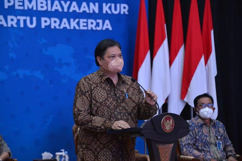 PESAN SANG KETUM: Ketua Umum DPP Partai Golkar Airlangga Hartarto berpesan pada seluruh kader muda partai beringin untuk siap menghadapi berbagai tantangan setelah pemulihan Covid-19. (Ist)